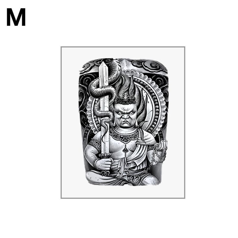 Juice herbal temporary tattoo stickers, Japanese traditional temporary tattoo stickers, waterproof, long-lasting, for men's arms, personalized, high-end, large-format floral designs.